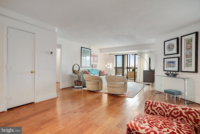 900 Stafford St N Unit 2222, Arlington, VA 22203 - living area with baseboards and light wood finished floors
