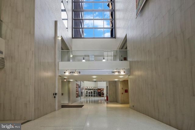 900 Stafford St N Unit 2222, Arlington, VA 22203 - interior space featuring a towering ceiling and speckled floor