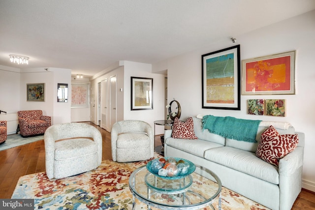 900 Stafford St N Unit 2222, Arlington, VA 22203 - living area with wood finished floors and baseboards
