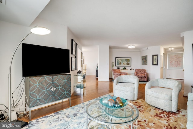 900 Stafford St N Unit 2222, Arlington, VA 22203 - living room with baseboards and wood finished floors
