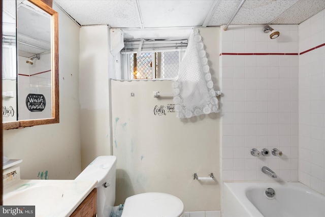 2611 Elsinore Ave, Baltimore, MD 21216 - full bath featuring vanity, bathing tub / shower combination, and toilet