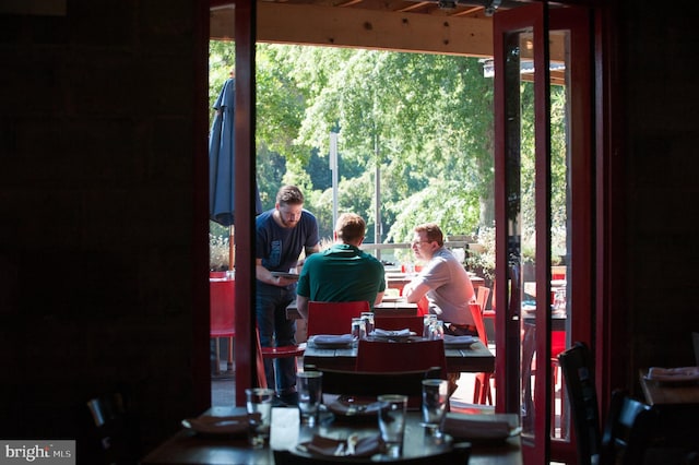 view of dining area