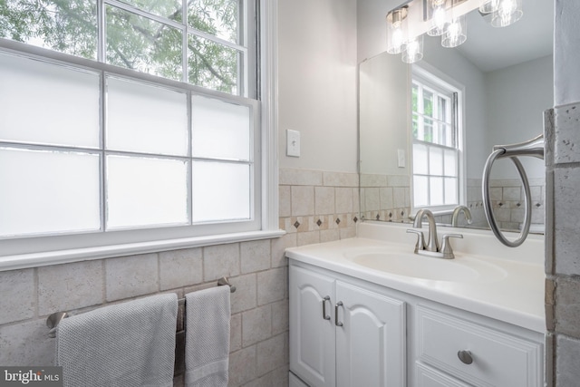 403 Thomas St, Alexandria, VA 22302 - bathroom with a wainscoted wall and vanity