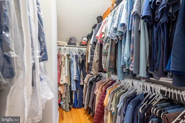 403 Thomas St, Alexandria, VA 22302 - spacious closet featuring wood finished floors