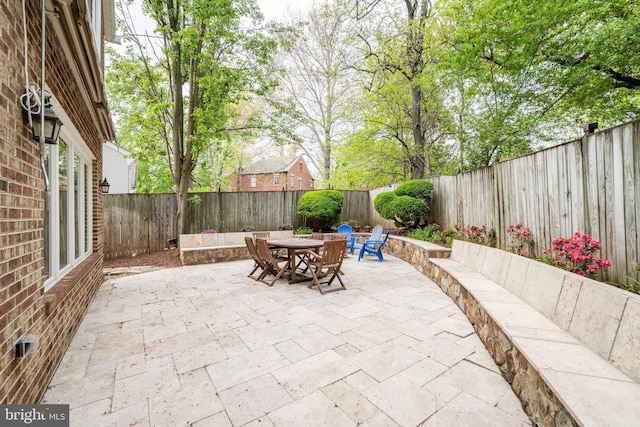 403 Thomas St, Alexandria, VA 22302 - view of patio / terrace featuring outdoor dining space and a fenced backyard