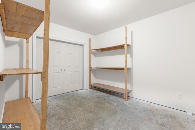 view of storage area