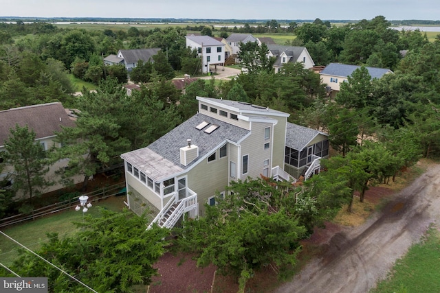 1105 N Bay Shore Dr, Milton, DE 19968 - aerial view of property and surrounding area