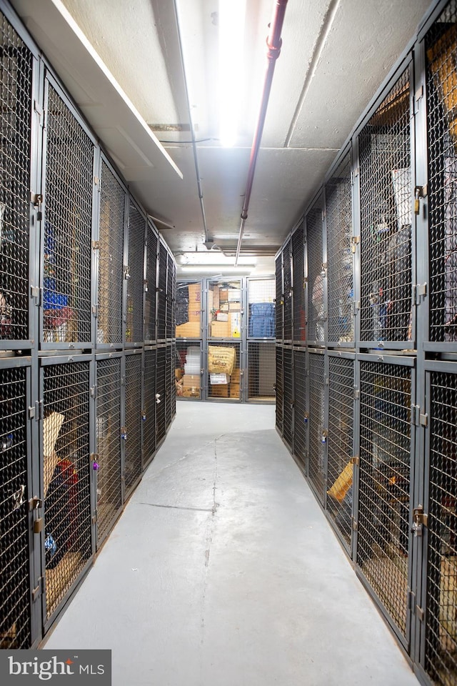 view of storage area
