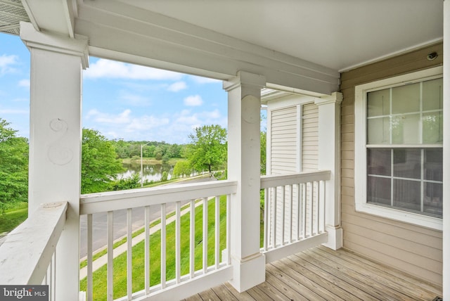 8075 Lacy Dr Unit 303, Manassas, VA 20109 - balcony with a water view
