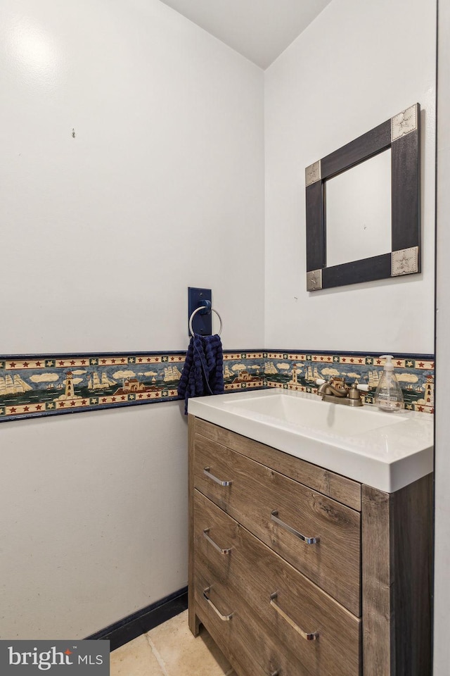 bathroom with vanity