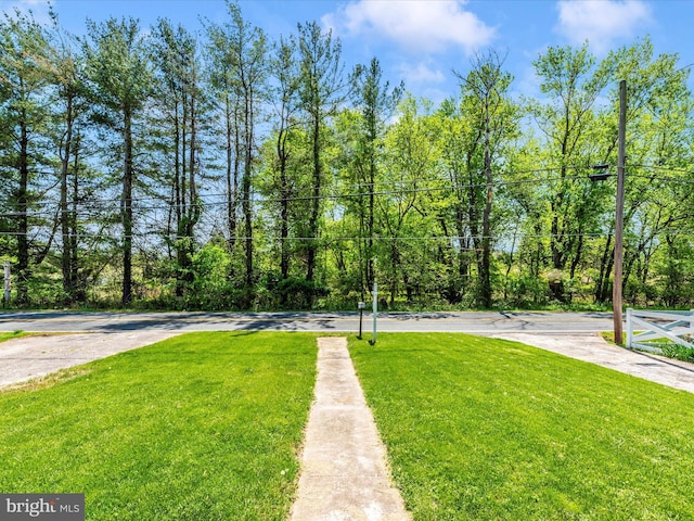 view of road featuring sidewalks