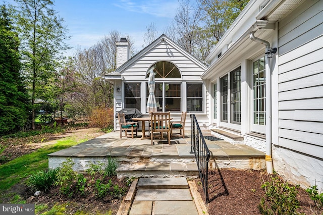 view of patio / terrace featuring entry steps