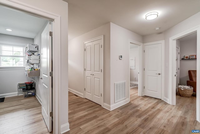 147 Langley Dr, Waynesboro, VA 22980 - hall featuring visible vents, light wood-style floors, and baseboards
