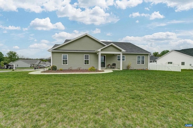 147 Langley Dr, Waynesboro, VA 22980 - single story home with a front lawn and fence