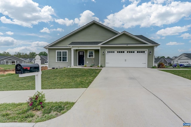 147 Langley Dr, Waynesboro, VA 22980 - craftsman-style home with an attached garage, driveway, and a front yard