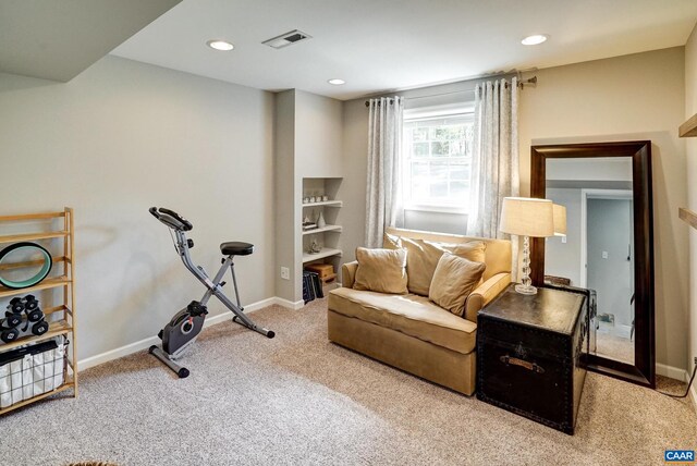 209 Old Lynchburg Rd, Charlottesville, VA 22903 - interior space featuring baseboards, carpet, recessed lighting, and visible vents