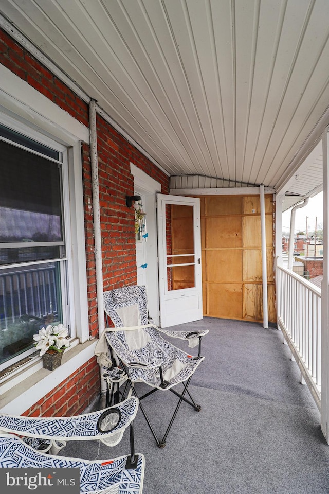 view of patio / terrace with a porch