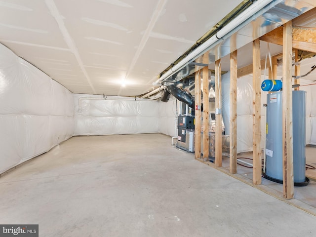 1022 Fawn Haven Walk, Dover, DE 19901 - unfinished basement with heating unit and water heater
