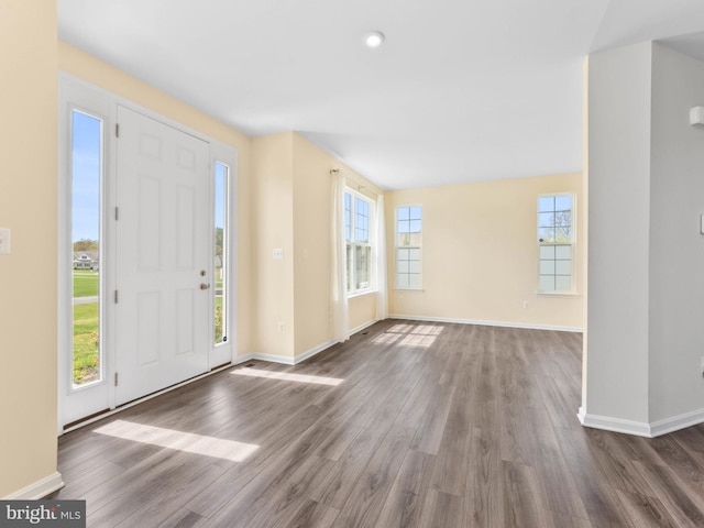 1022 Fawn Haven Walk, Dover, DE 19901 - entrance foyer with baseboards, recessed lighting, and wood finished floors