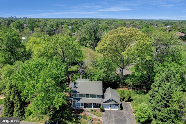 9373 Robnel Pl, Vienna, VA 22182 - bird's eye view with a forest view