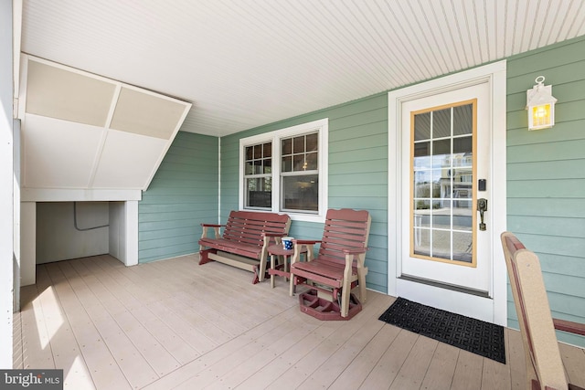 exterior space with a porch