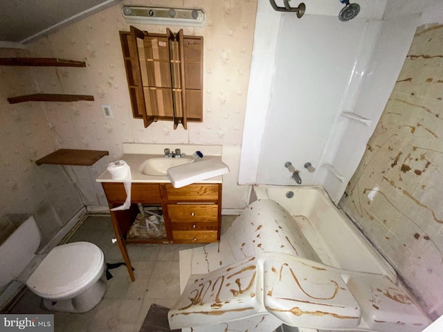 144 Mechanic St E, Muncy, PA 17756 - full bathroom featuring vanity, toilet, and bathing tub / shower combination