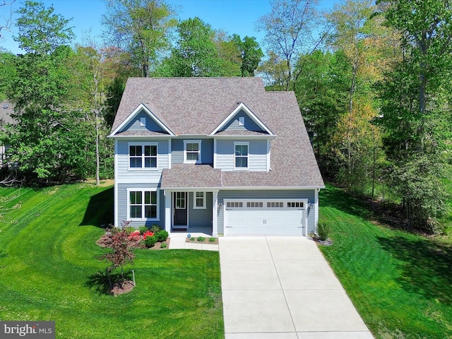 37268 Brenda Ln, Frankford, DE 19945 - craftsman inspired home featuring a front yard, driveway, and roof with shingles