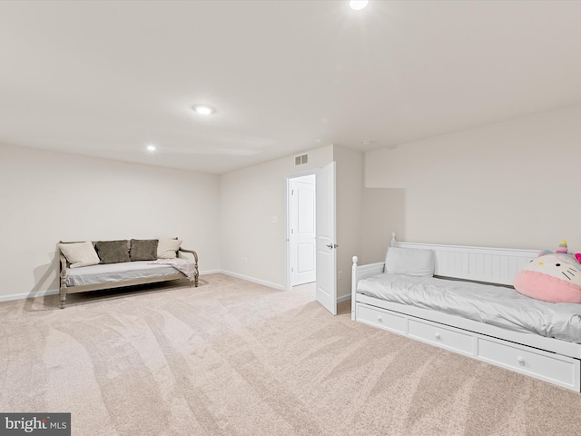 37268 Brenda Ln, Frankford, DE 19945 - sitting room featuring baseboards, carpet, recessed lighting, and visible vents