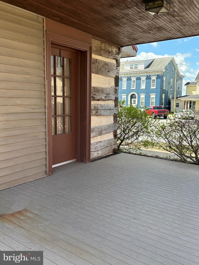 exterior space with a residential view