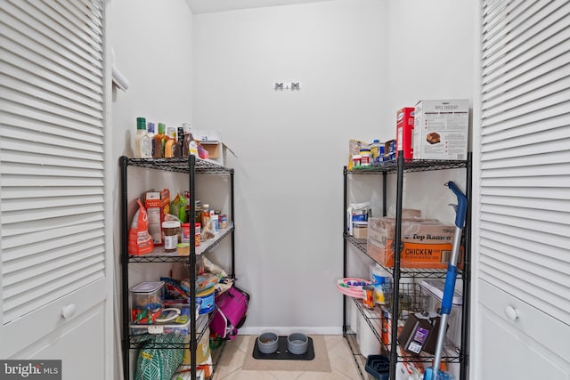 view of pantry