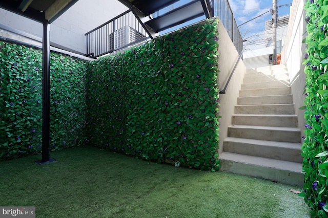 view of stairs
