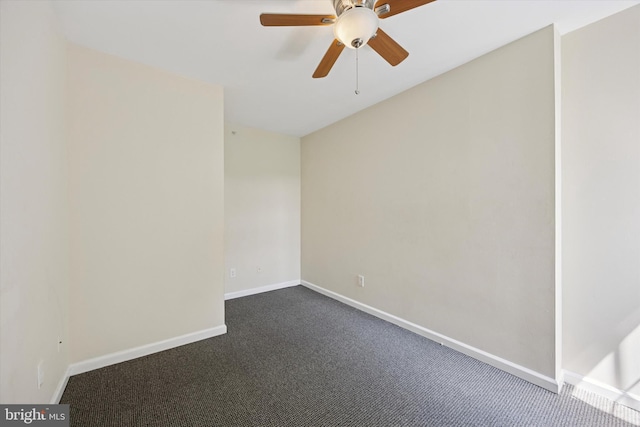 1931 N Uber St, Philadelphia, PA 19121 - unfurnished room with ceiling fan and dark carpet