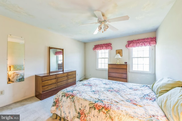 2707 E Crossing Cir, Norristown, PA 19403 - carpeted bedroom with a ceiling fan and baseboards