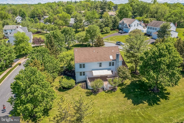 2707 E Crossing Cir, Norristown, PA 19403 - aerial view of property and surrounding area