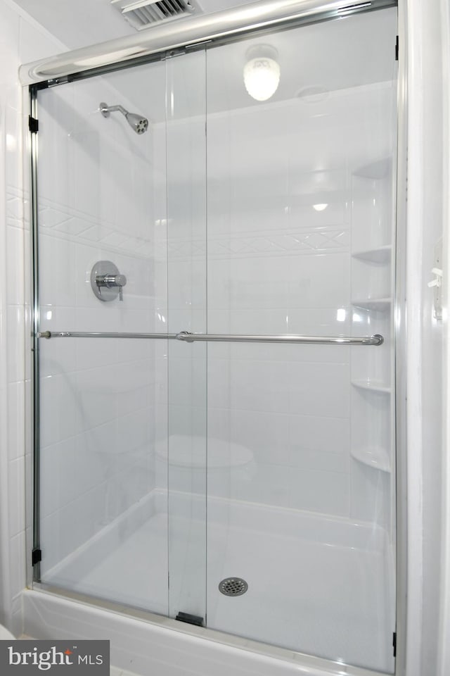 4500 S Four Mile Run Dr Unit 1218, Arlington, VA 22204 - full bath with visible vents and a shower stall
