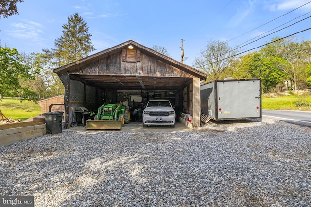 view of vehicle parking
