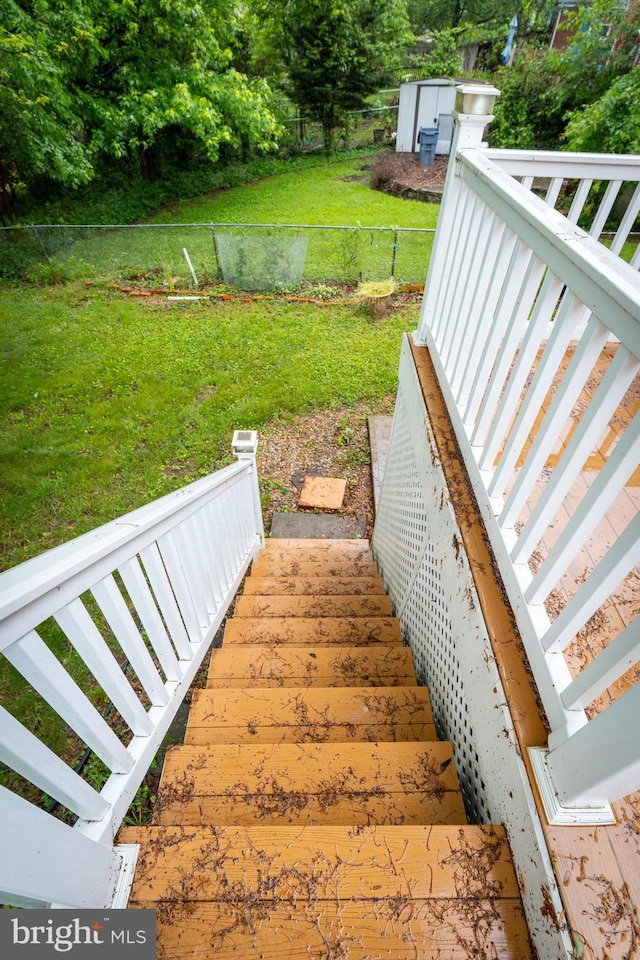 view of staircase