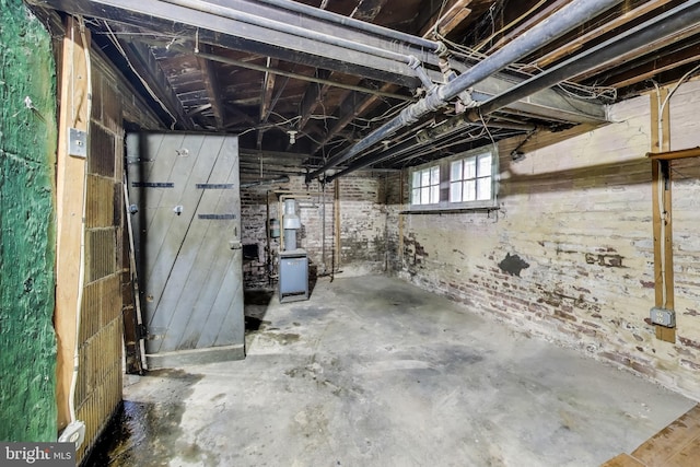 view of basement
