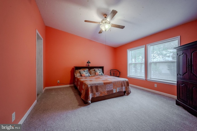 12 Woods Cir, Ocean View, DE 19970 - carpeted bedroom with baseboards and ceiling fan
