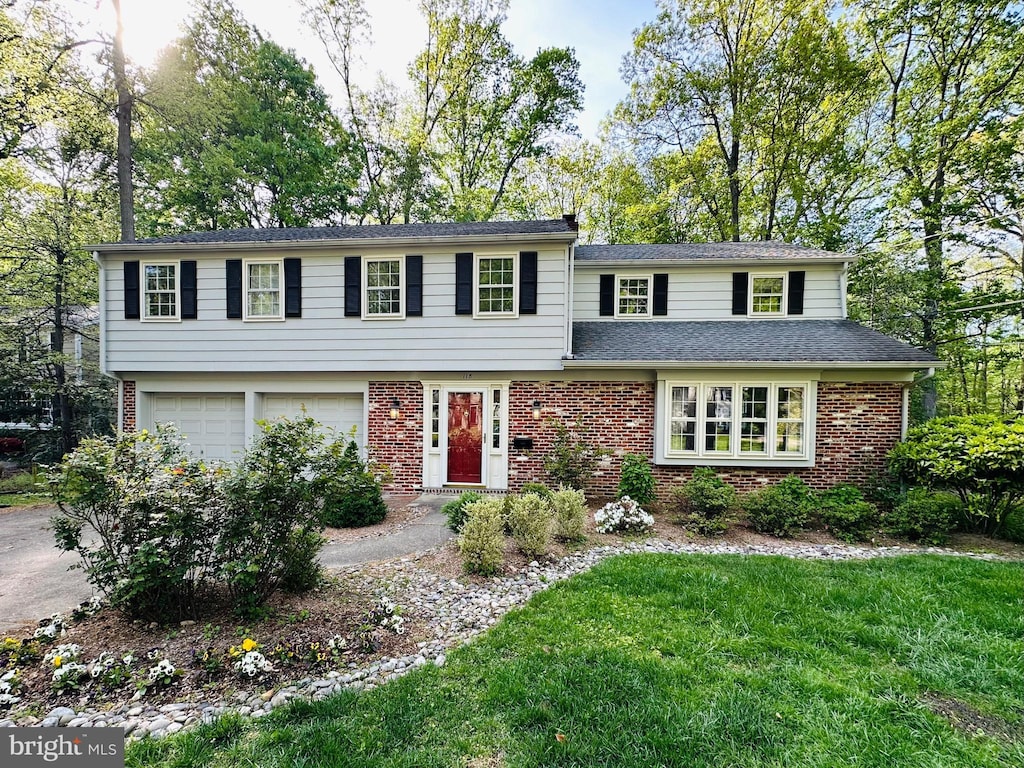 118 Barcroft Dr, Cherry Hill, NJ 08034 - view of front of property with brick siding, a garage, and driveway