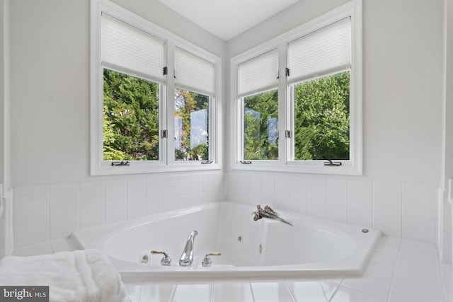 4209 Hardy Ridge Dr, Woodbridge, VA 22192 - full bath featuring a jetted tub and plenty of natural light