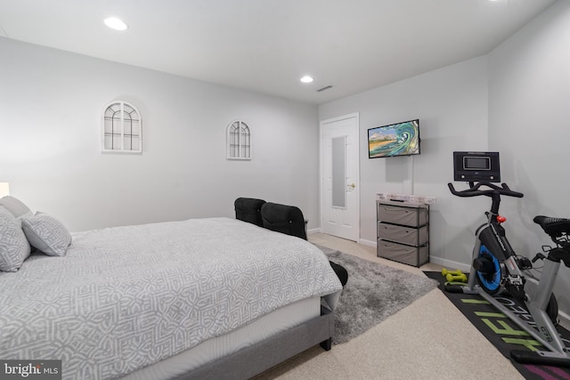 4209 Hardy Ridge Dr, Woodbridge, VA 22192 - carpeted bedroom with recessed lighting, baseboards, and visible vents