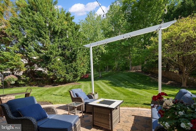 4209 Hardy Ridge Dr, Woodbridge, VA 22192 - view of patio / terrace featuring fence