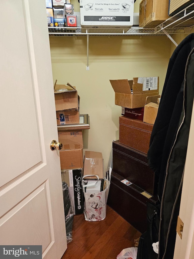view of storage room