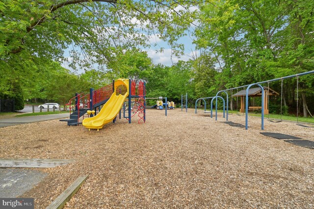 view of community jungle gym