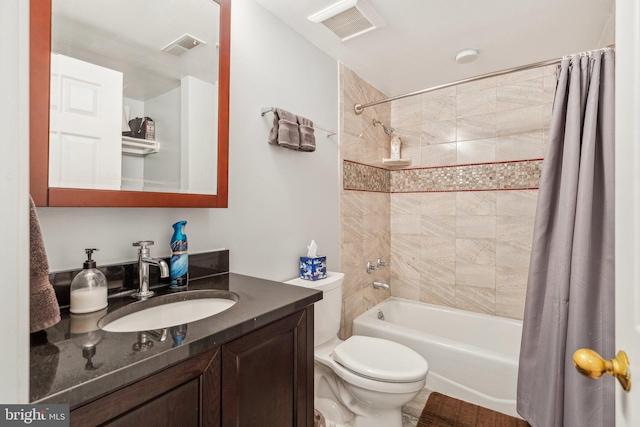 3015 Oregon Knolls Dr NW, Washington, DC 20015 - bathroom with shower / bath combo with shower curtain, toilet, and vanity