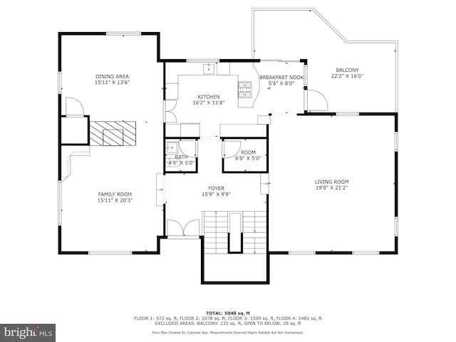 3015 Oregon Knolls Dr NW, Washington, DC 20015 - floor plan / room layout