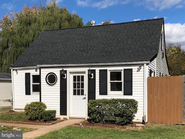 132 Evans St, Manassas Park, VA 20111 - view of front of house featuring fence and a shingled roof