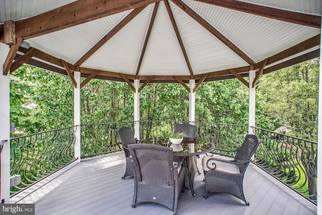 10601 Little Run Farm Ct, Vienna, VA 22182 - wooden deck featuring a gazebo
