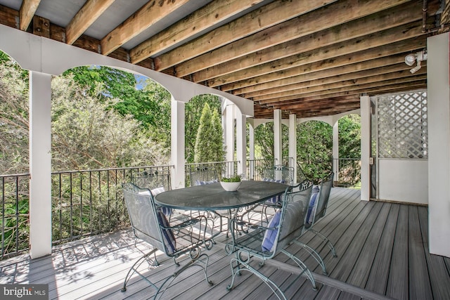 10601 Little Run Farm Ct, Vienna, VA 22182 - deck with outdoor dining space